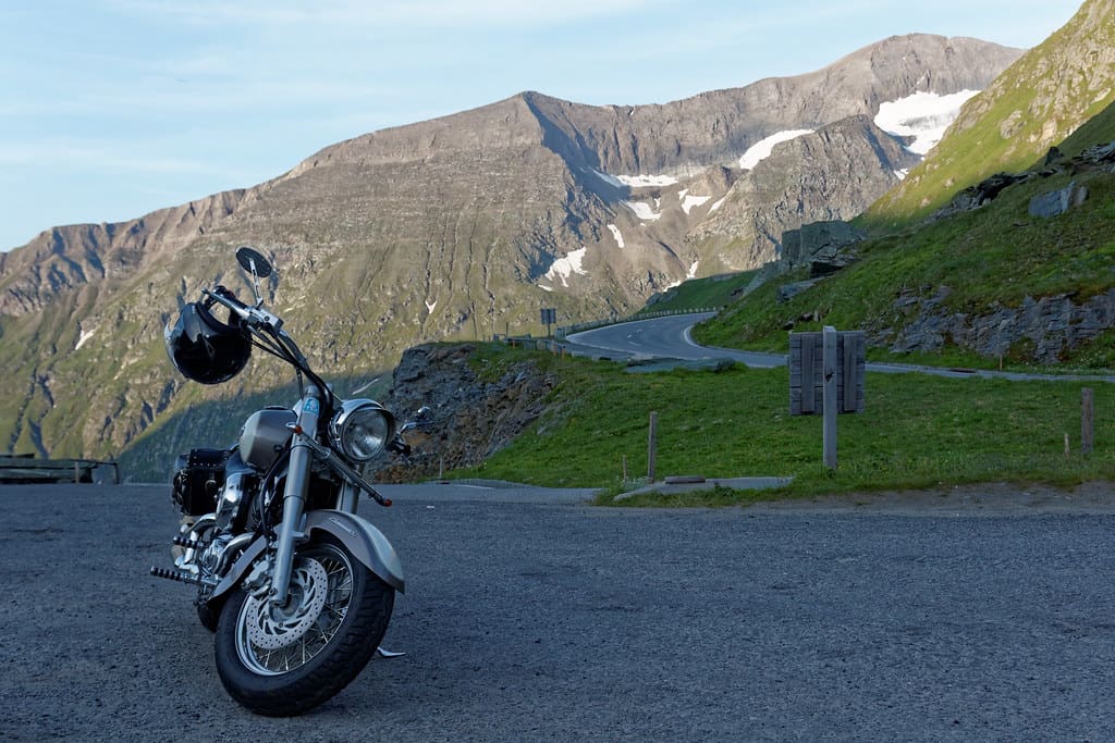 Man on motorcycle